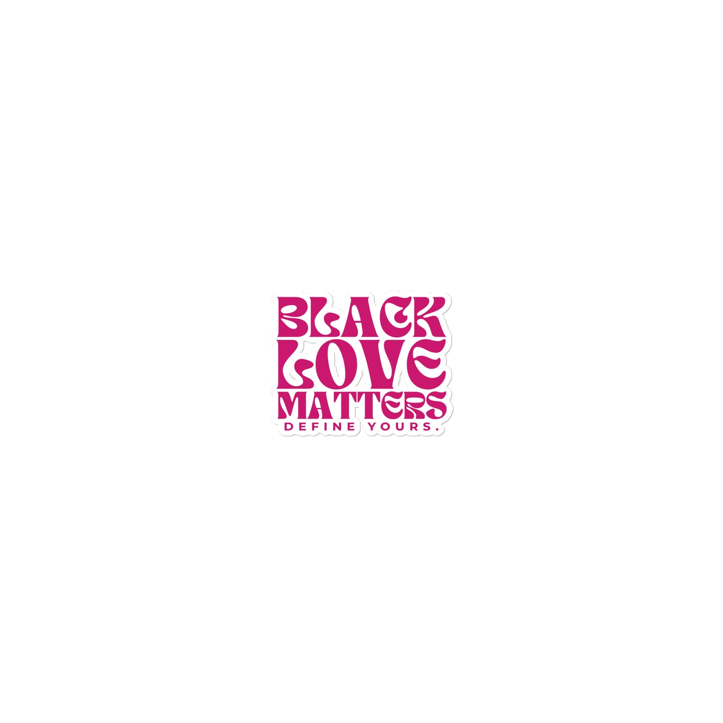Black Love Matters Pink Sticker