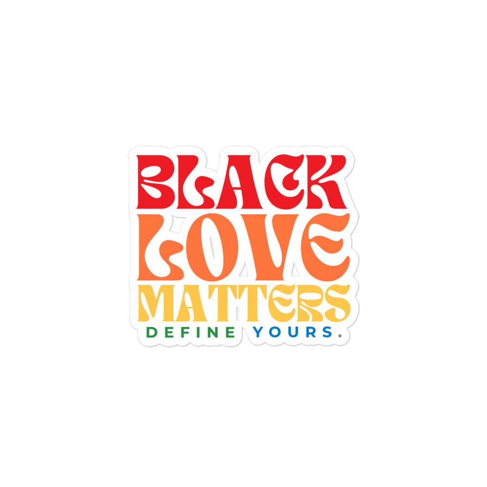 Black Love Matters Pride Stickers