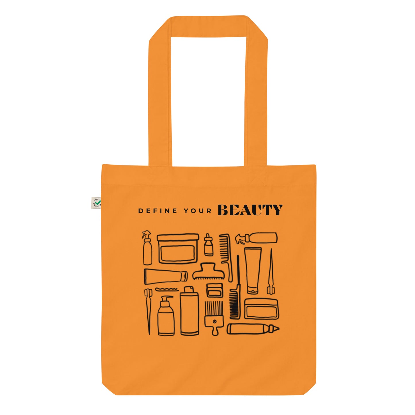 Define Your Beauty Black Text Tote Bag