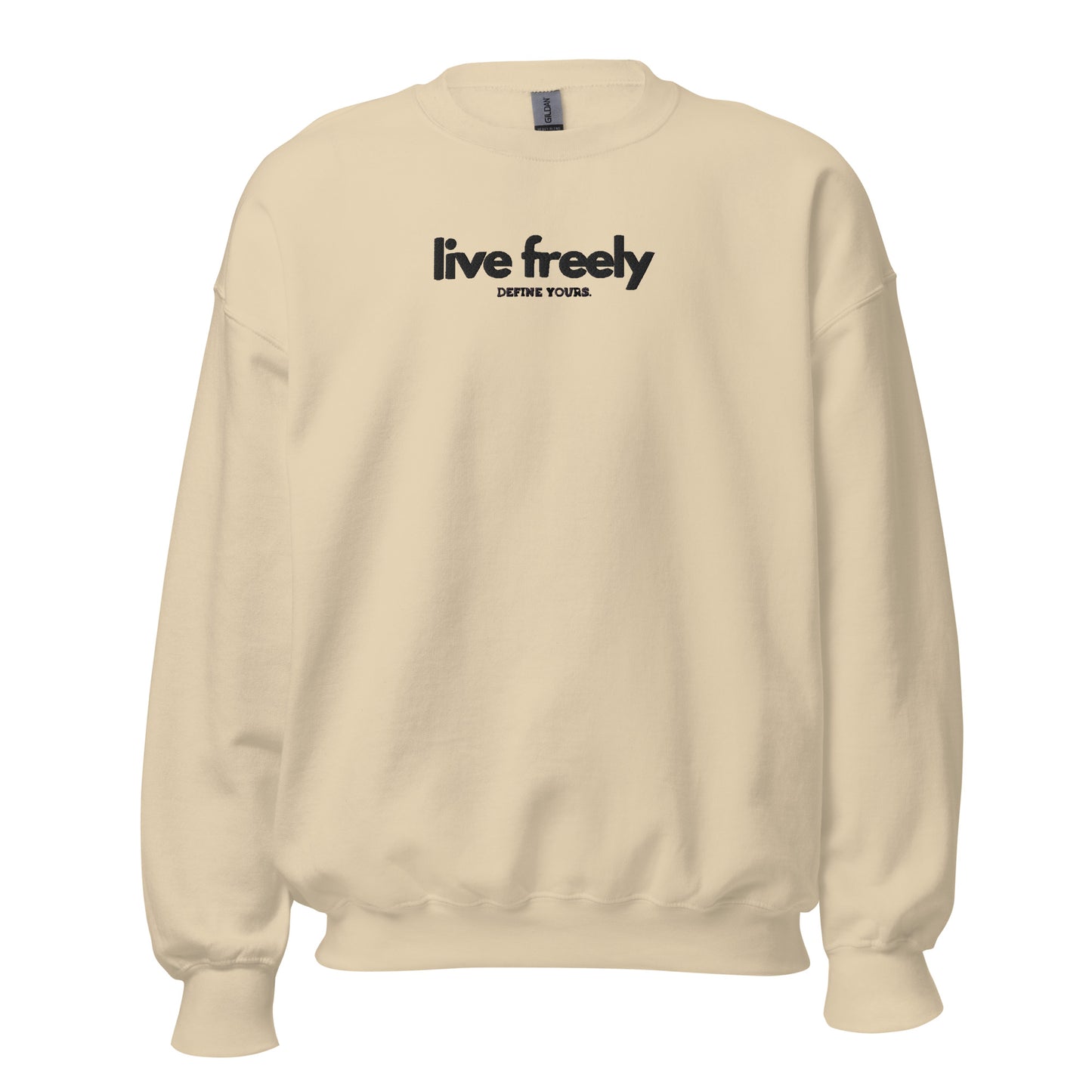 Live Freely Embroidered Unisex Sweatshirt