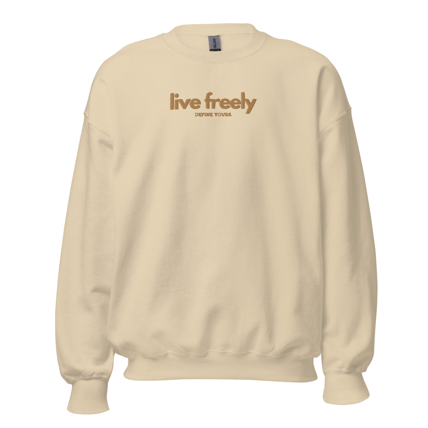 Live Freely Embroidered Unisex Sweatshirt