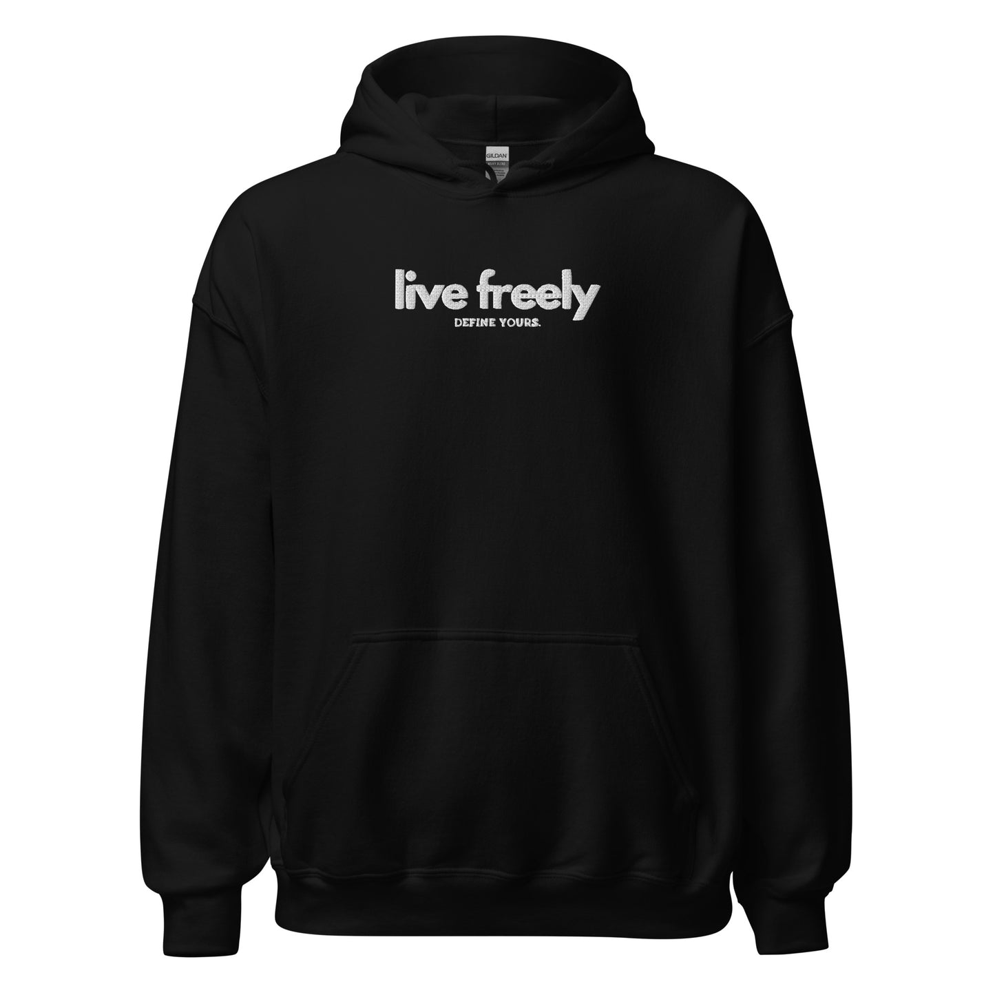 Live Freely Embroidered Unisex Hoodie