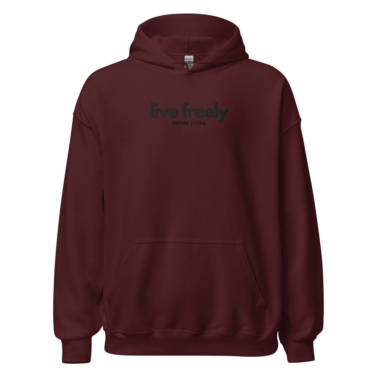 Live Freely Embroidered Unisex Hoodie