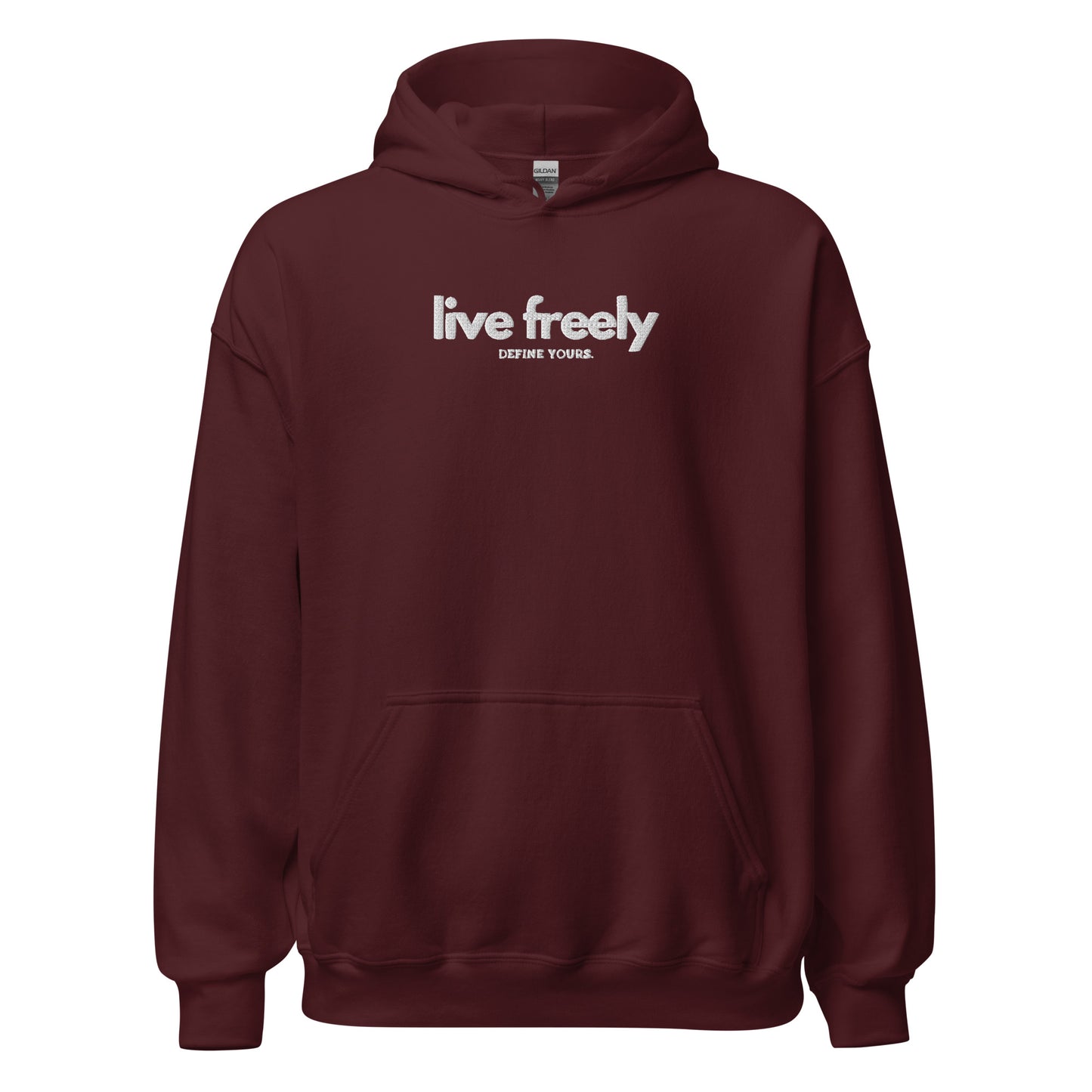 Live Freely Embroidered Unisex Hoodie