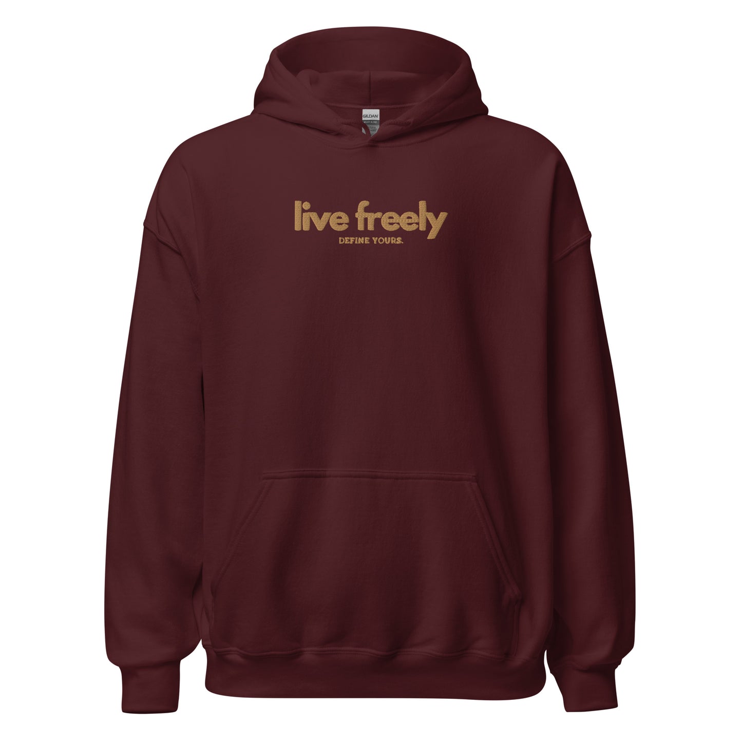 Live Freely Embroidered Unisex Hoodie
