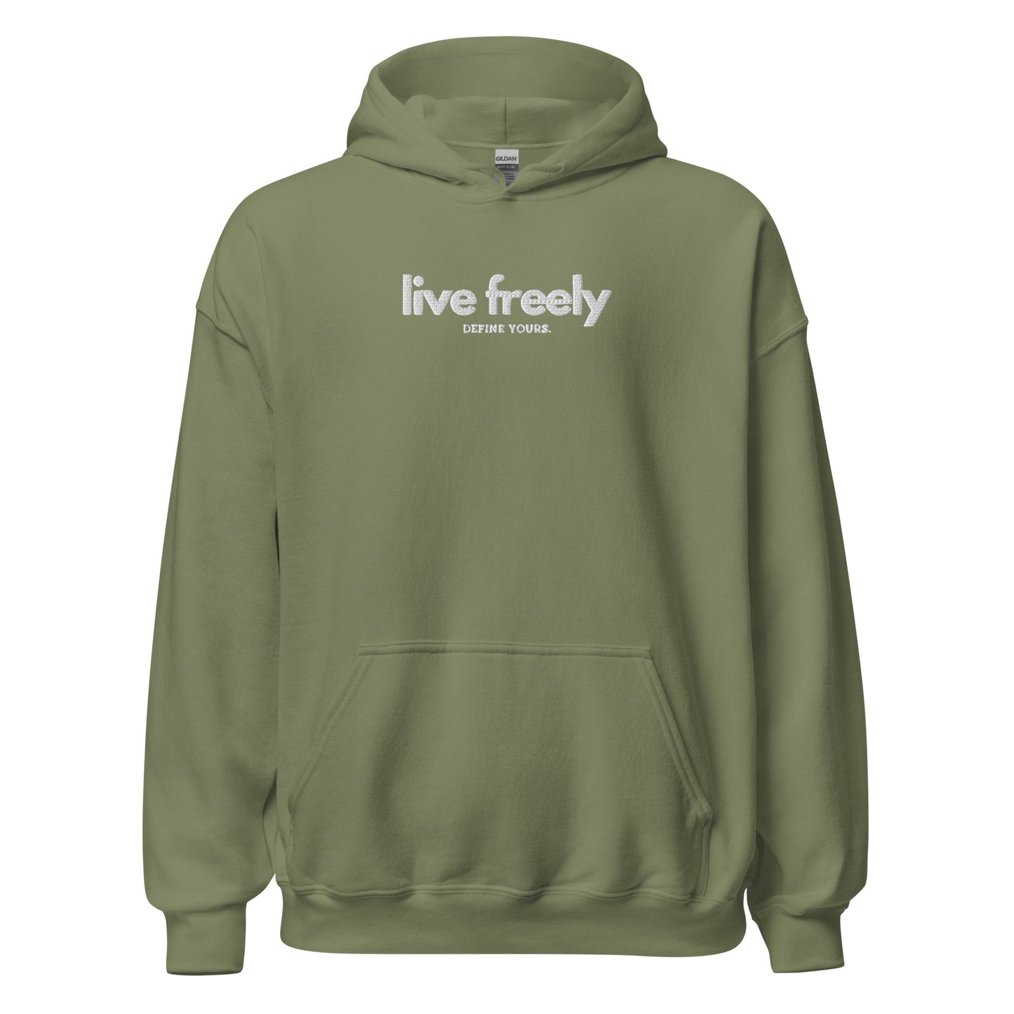 Live Freely Embroidered Unisex Hoodie