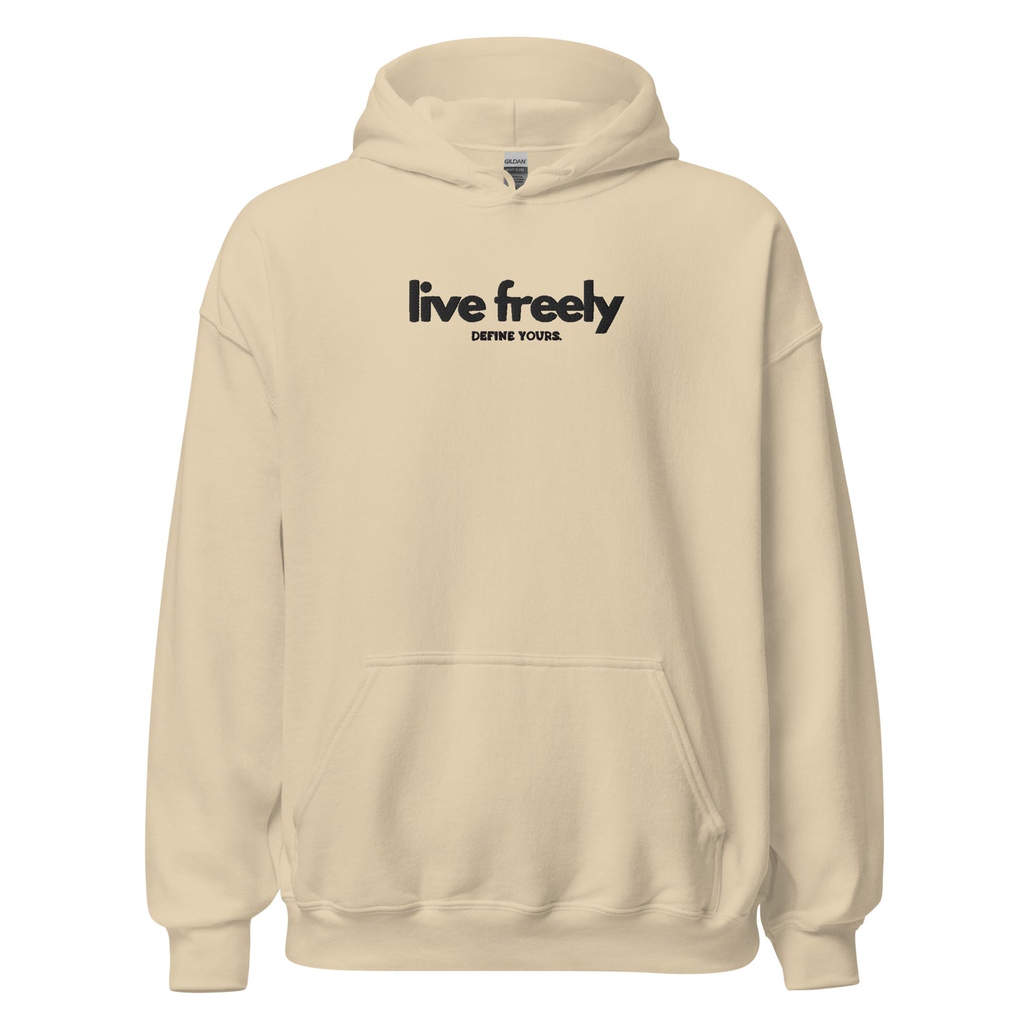 Live Freely Embroidered Unisex Hoodie