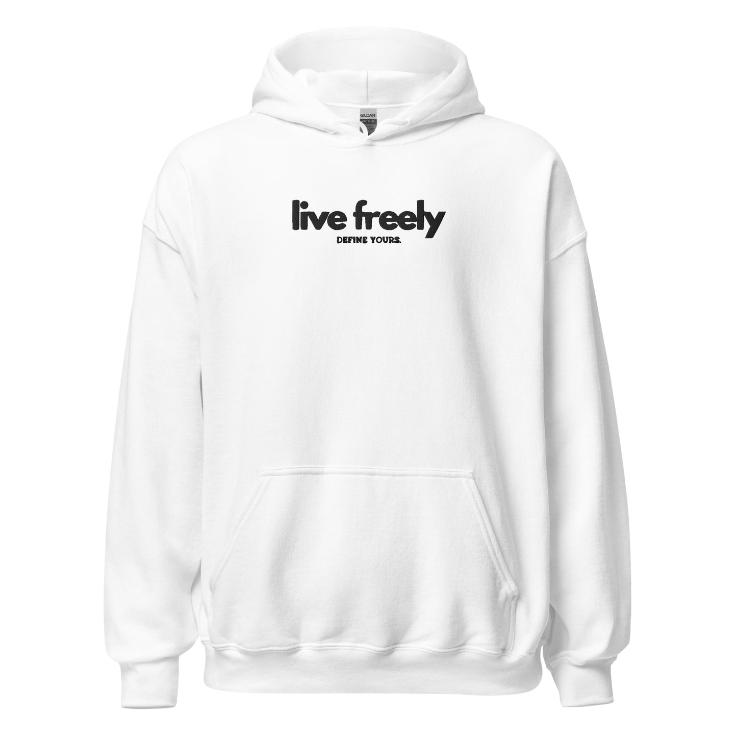 Live Freely Embroidered Unisex Hoodie