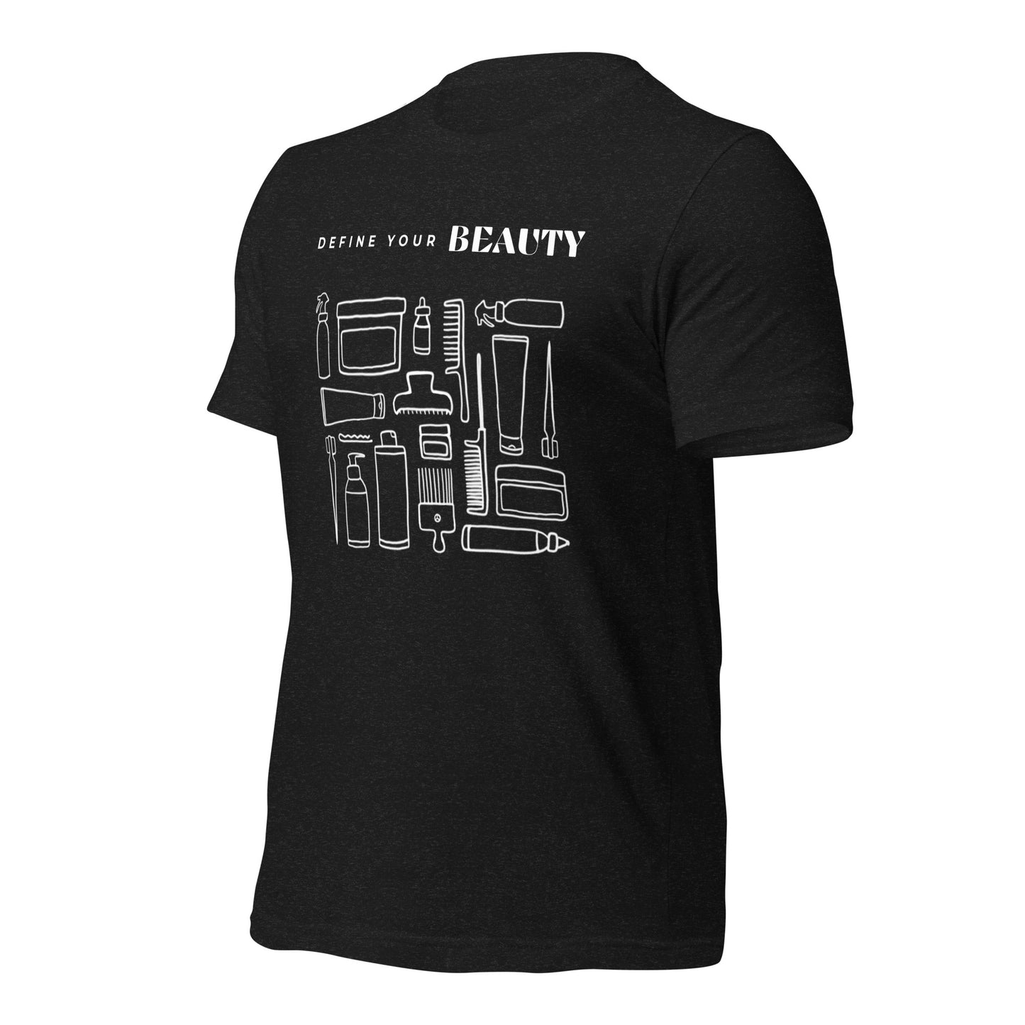 Define Your Beauty White Text Unisex T-Shirt