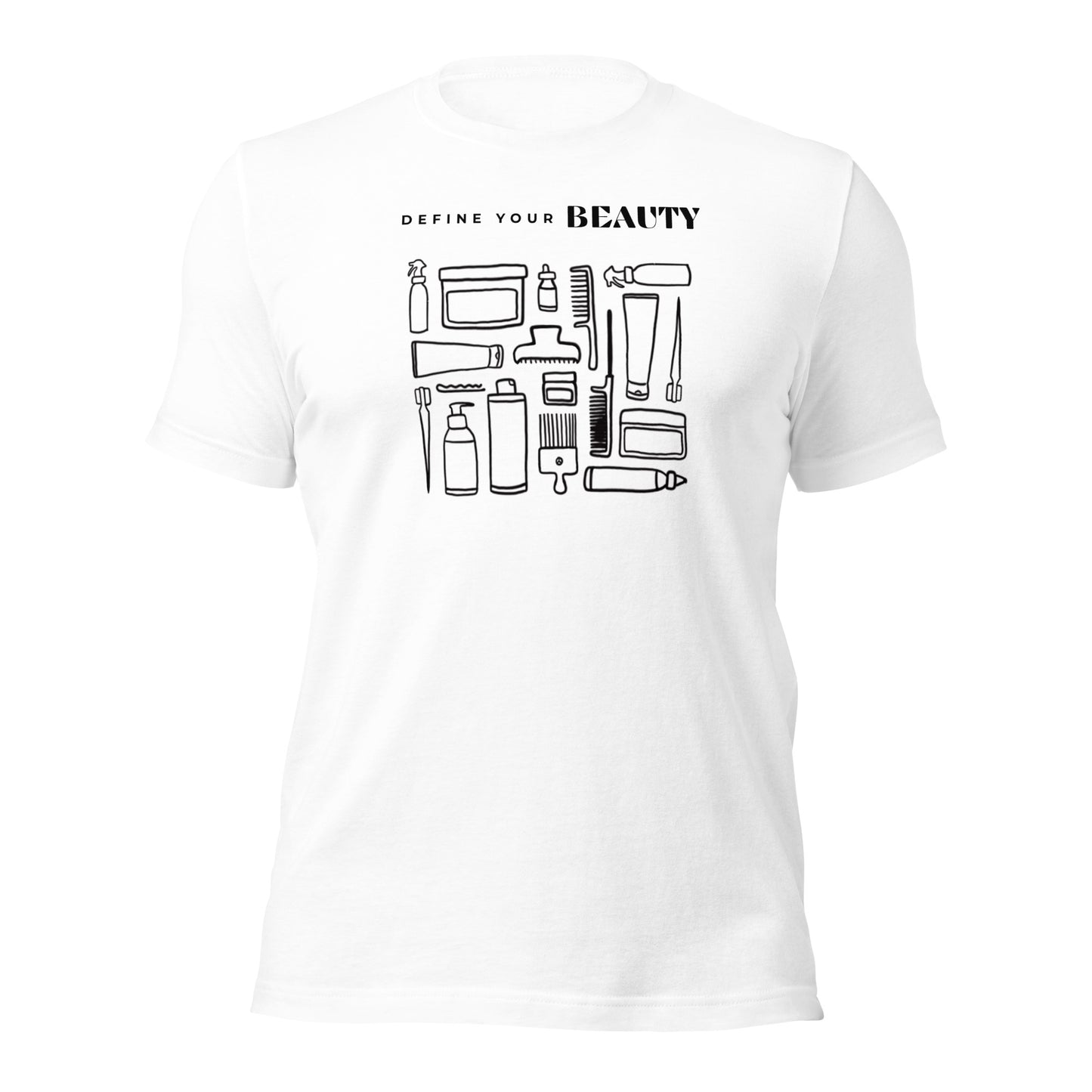 Define Your Beauty Black Text Unisex T-Shirt