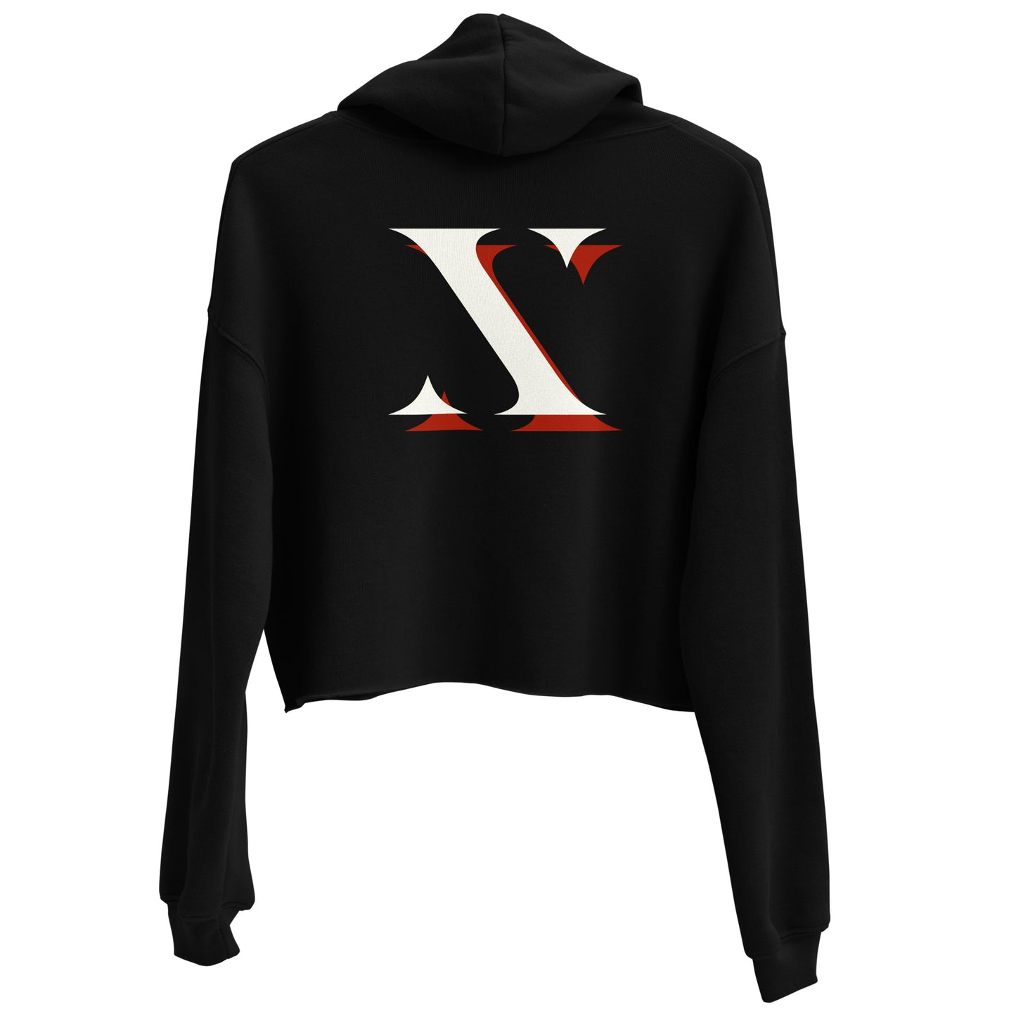 White "X" Prxphecy Crop Hoodie