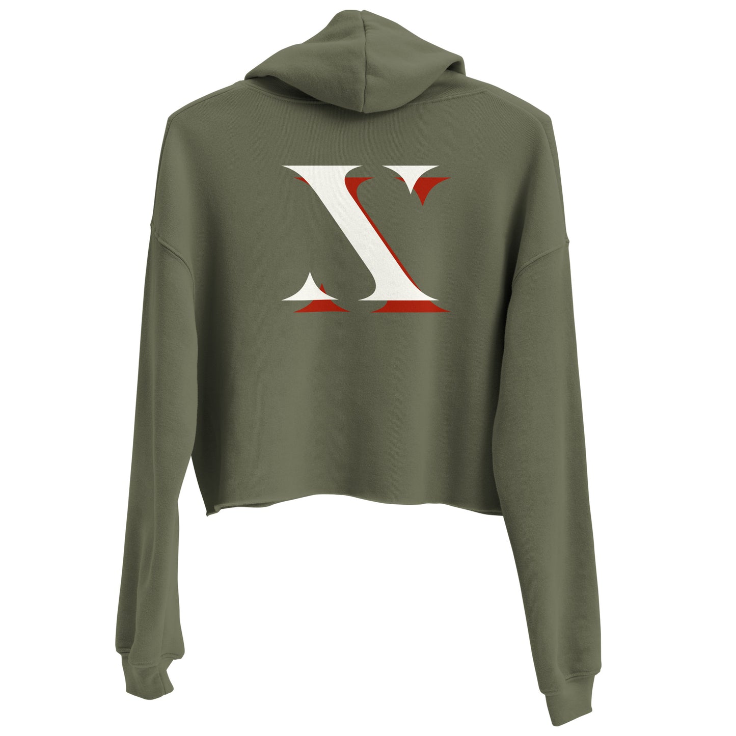White "X" Prxphecy Crop Hoodie