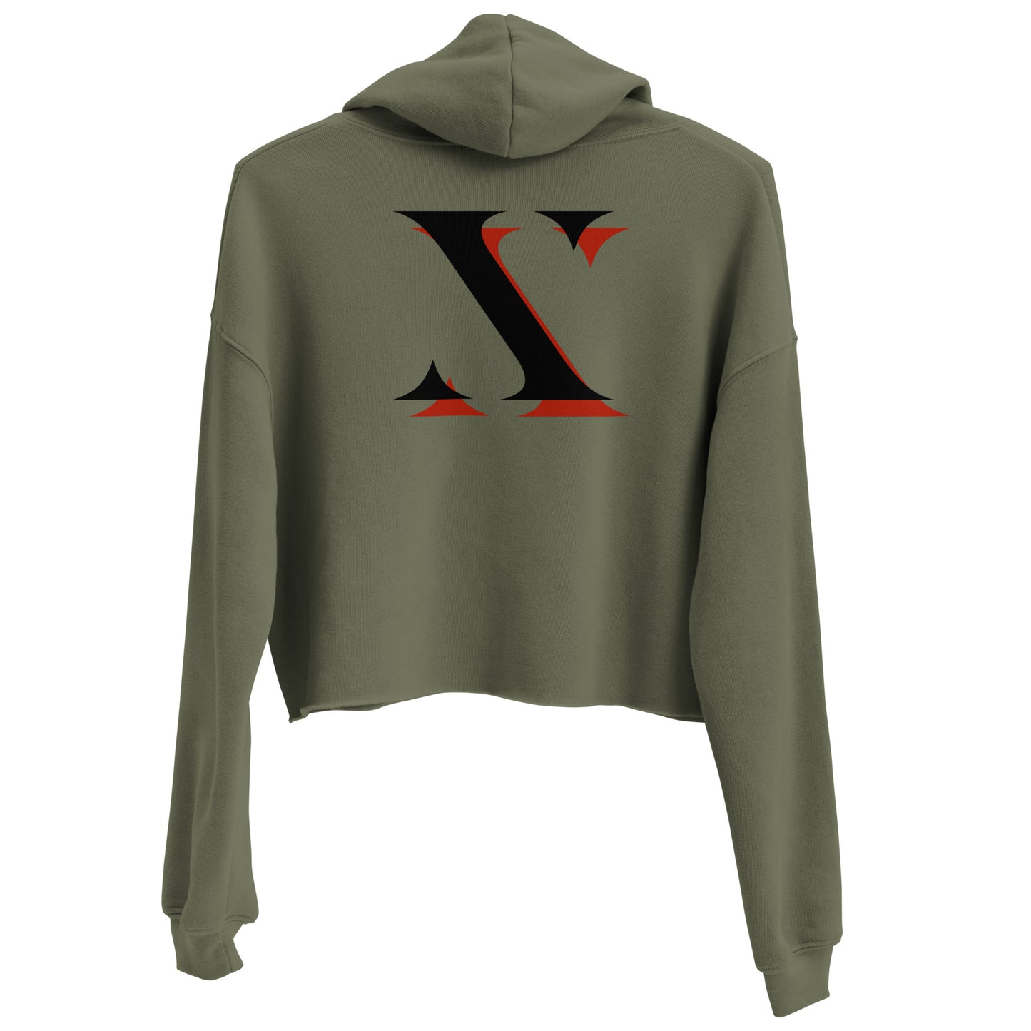 Black "X" Prxphecy Crop Hoodie
