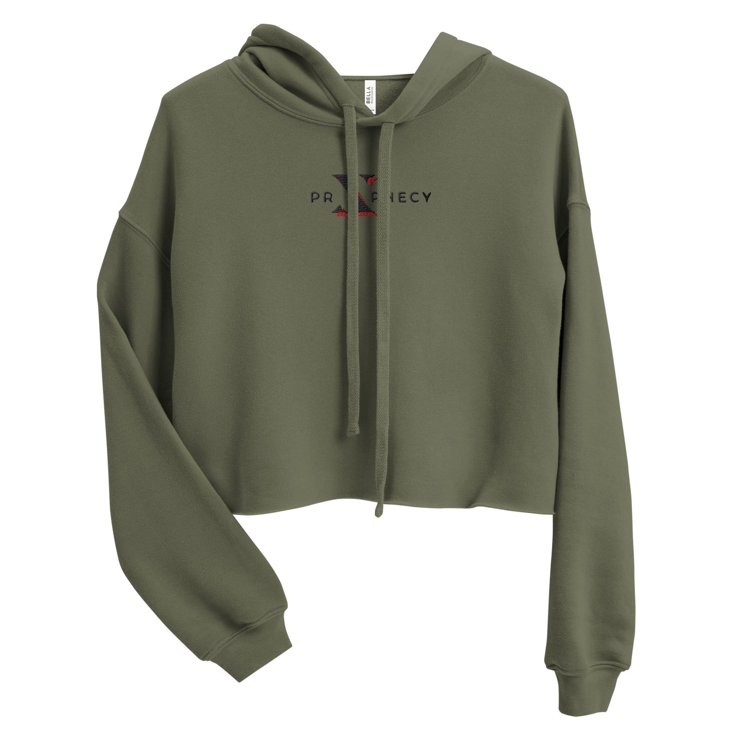 Black "X" Prxphecy Crop Hoodie