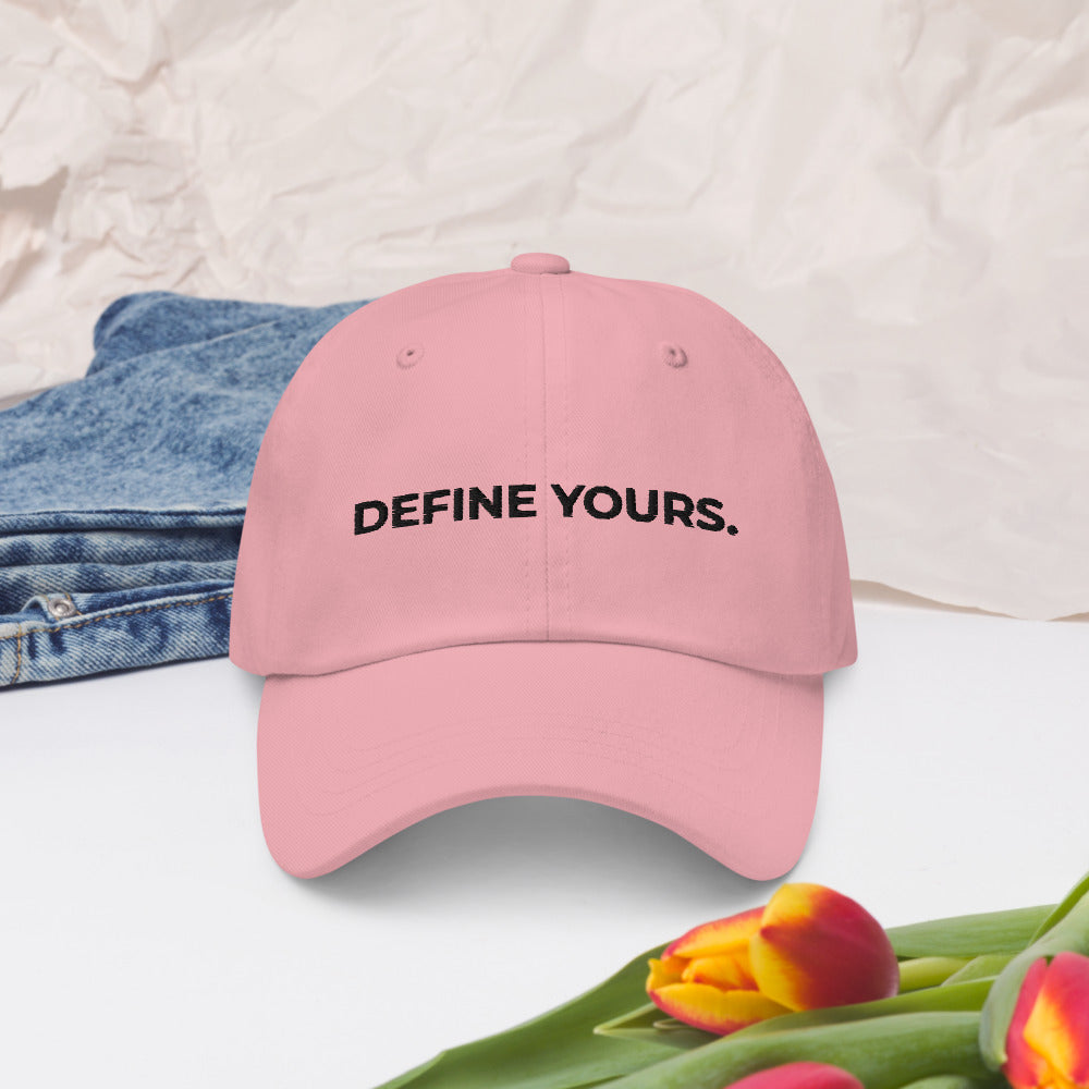 Pink Define Yours Dad Hat