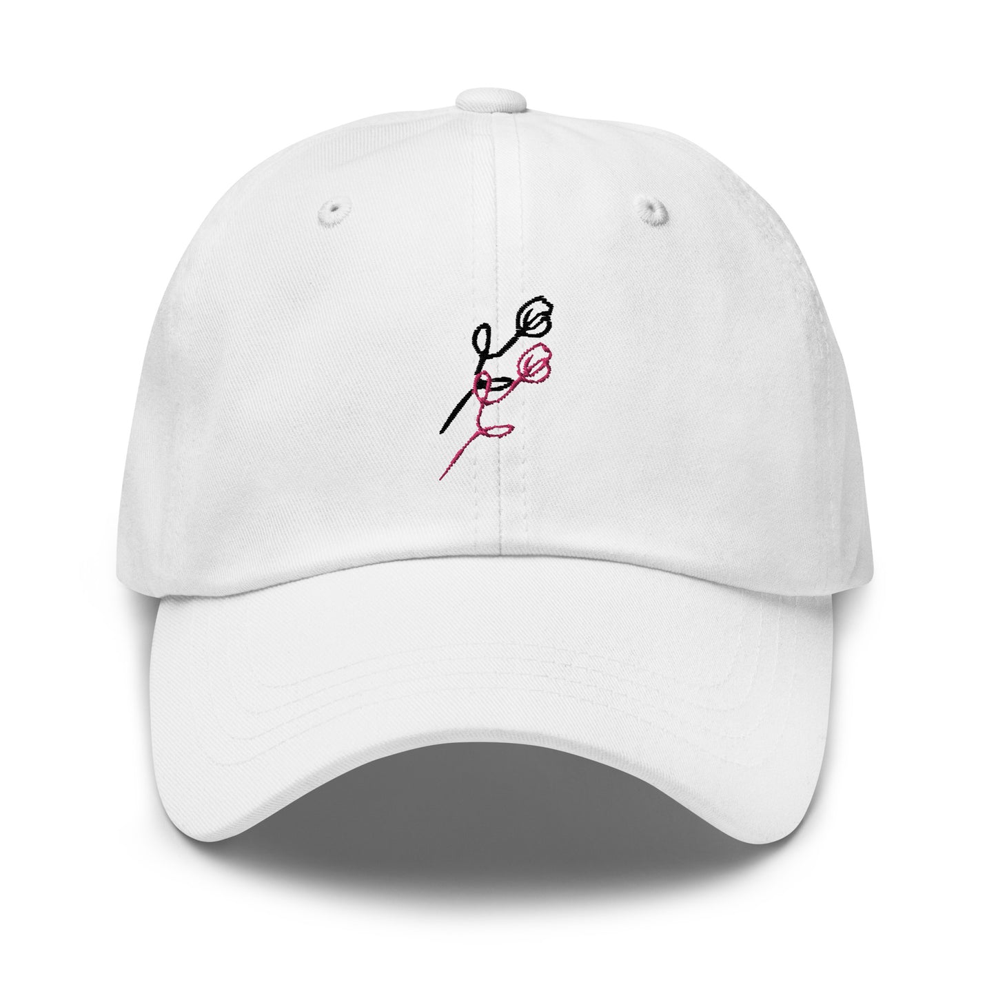 White Rose Dad Hat