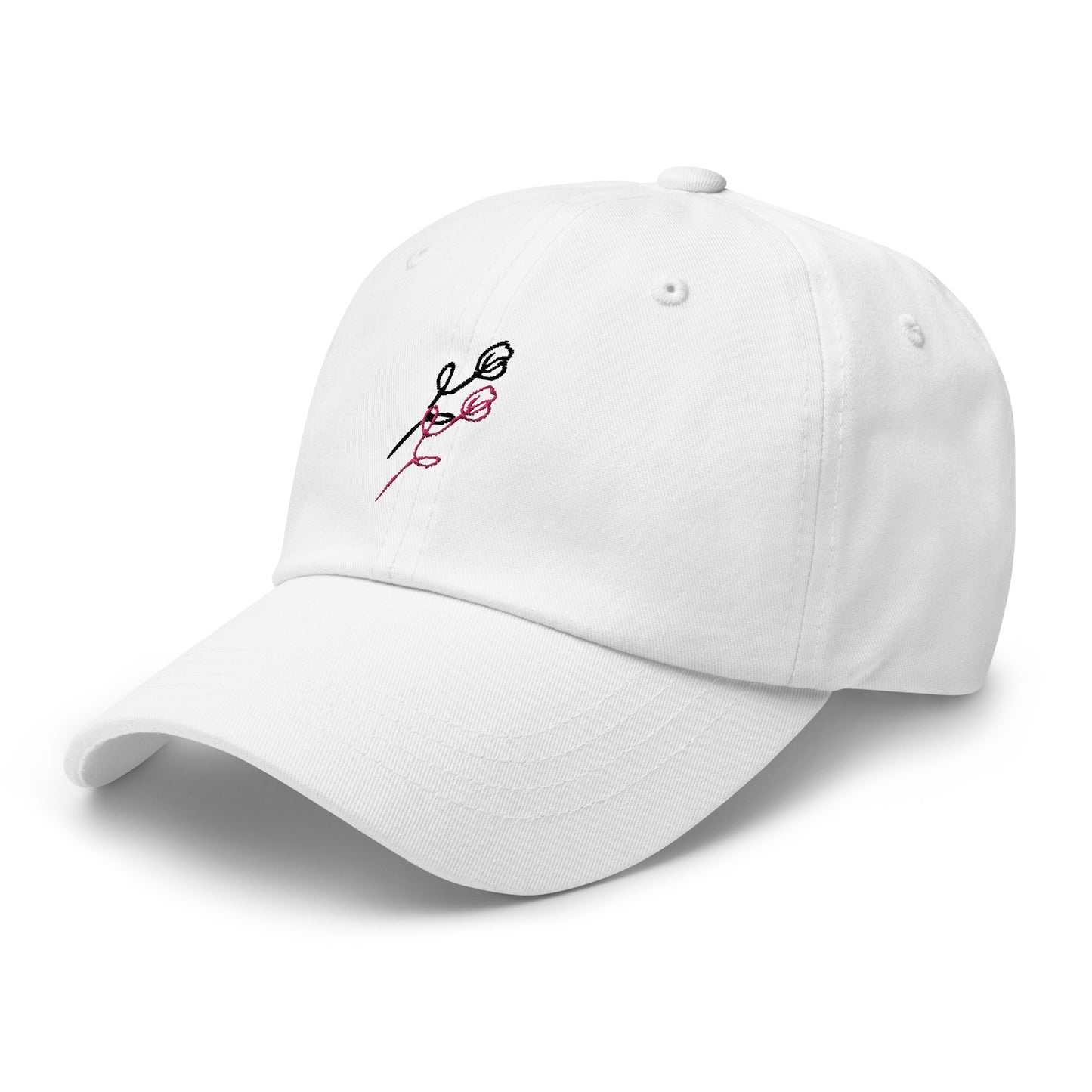 White Rose Dad Hat