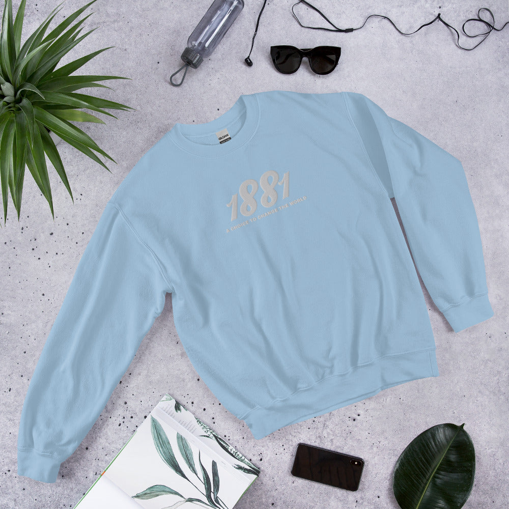 Spelman-Inspired 1881 Embroidered Unisex Sweatshirt