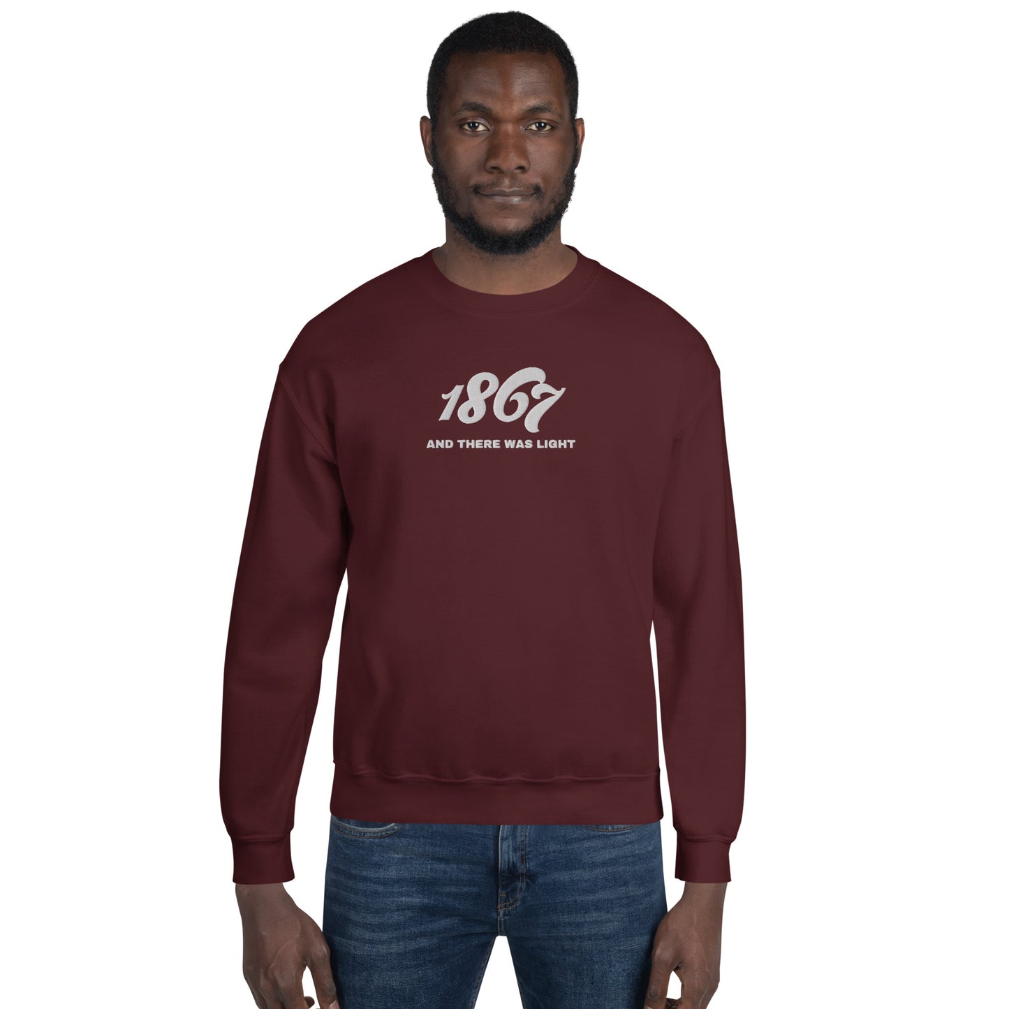 Morehouse-Inspired 1867 Embroidered Unisex Sweatshirt