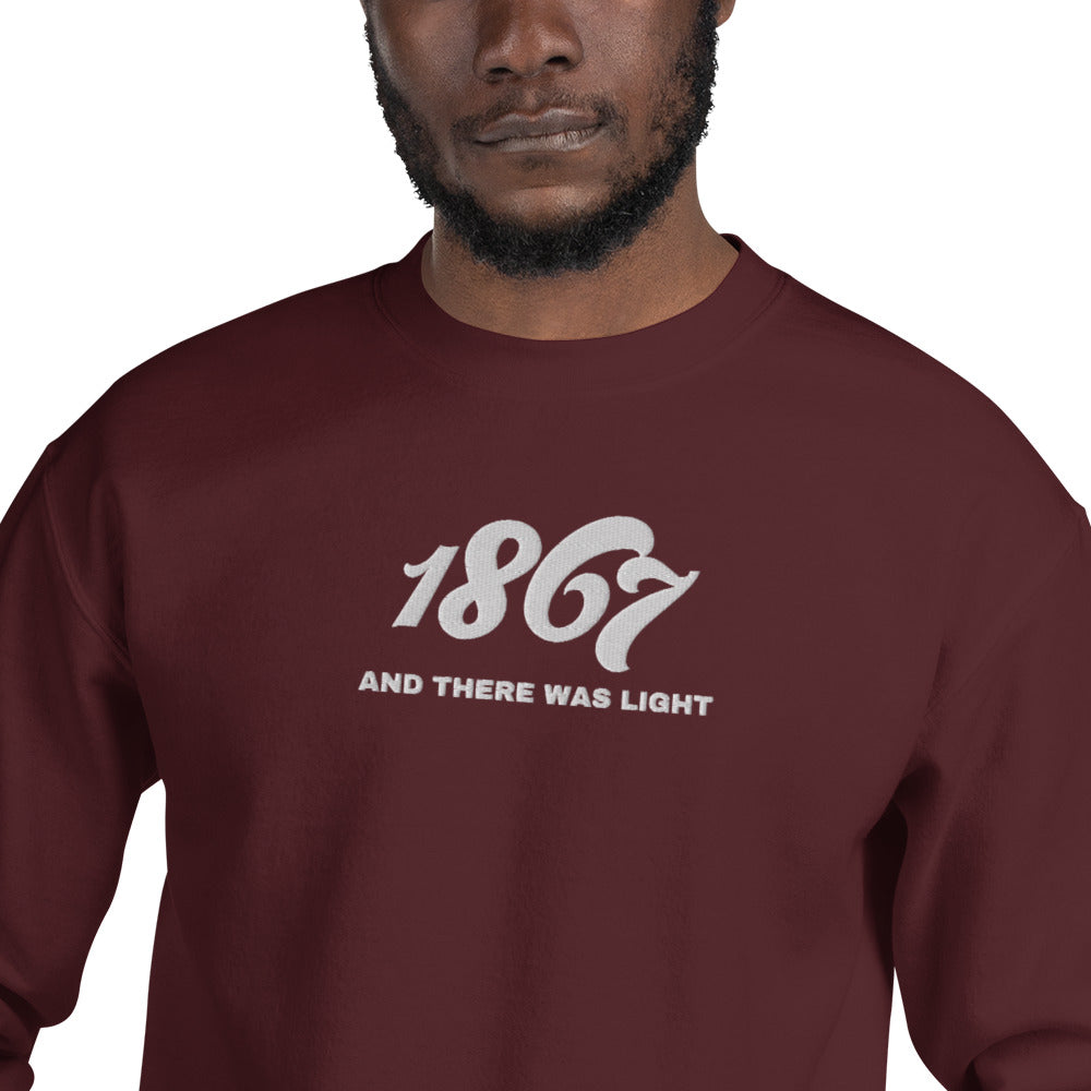 Morehouse-Inspired 1867 Embroidered Unisex Sweatshirt