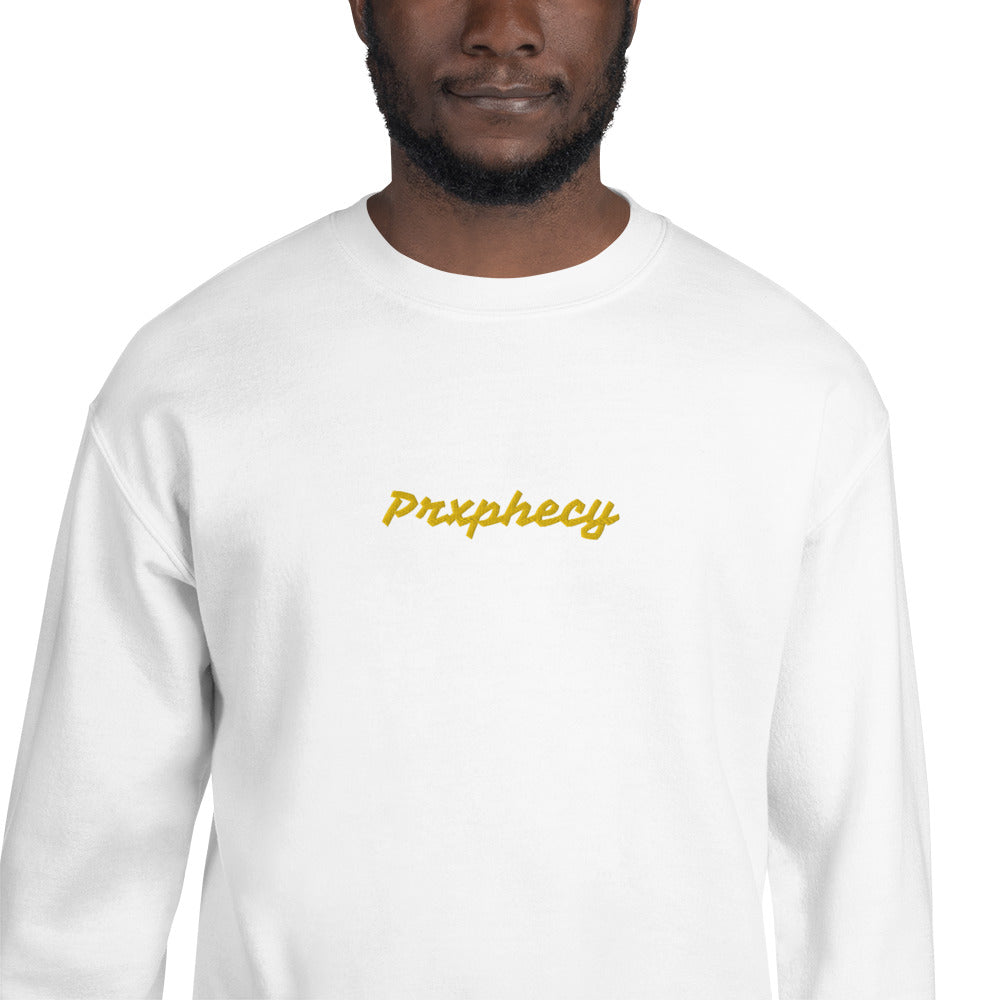 Prxphecy Gold Embroidered Unisex Sweatshirt