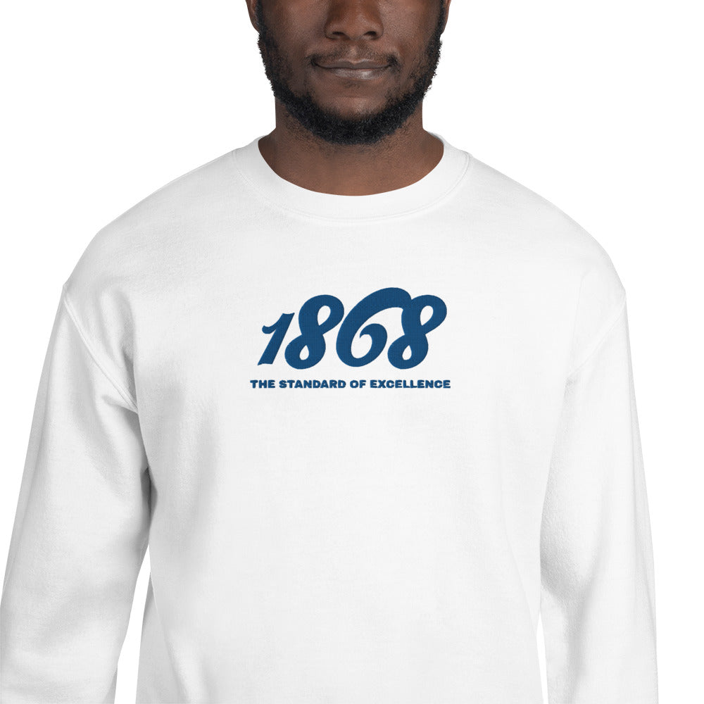 Hampton-Inspired 1868 Embroidered Unisex Sweatshirt