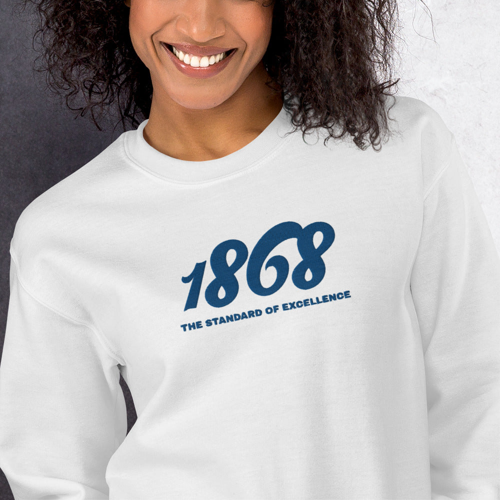 Hampton-Inspired 1868 Embroidered Unisex Sweatshirt