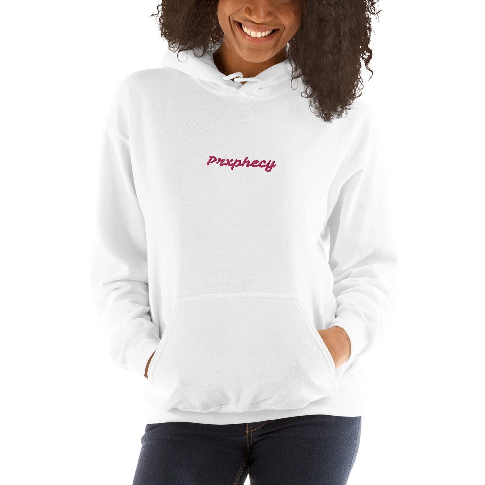 Prxphecy Pink Embroidered Unisex Hoodie