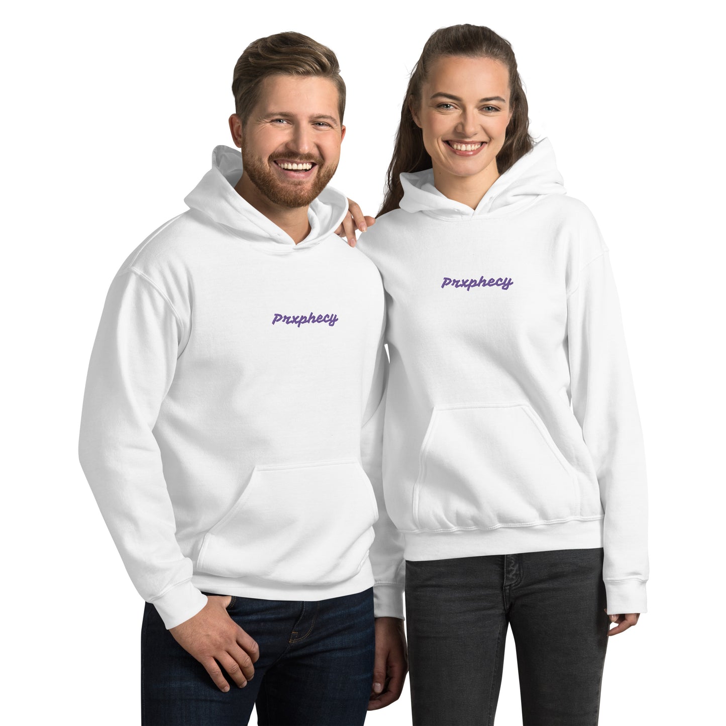 Prxphecy Purple Embroidered Unisex Hoodie
