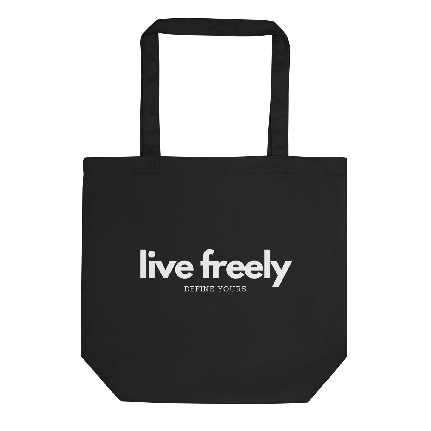 Live Freely Black Tote Bag