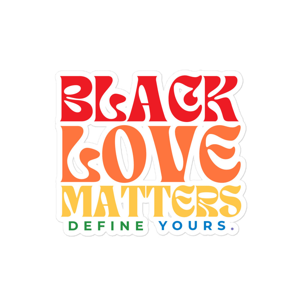 Black Love Matters Pride Stickers