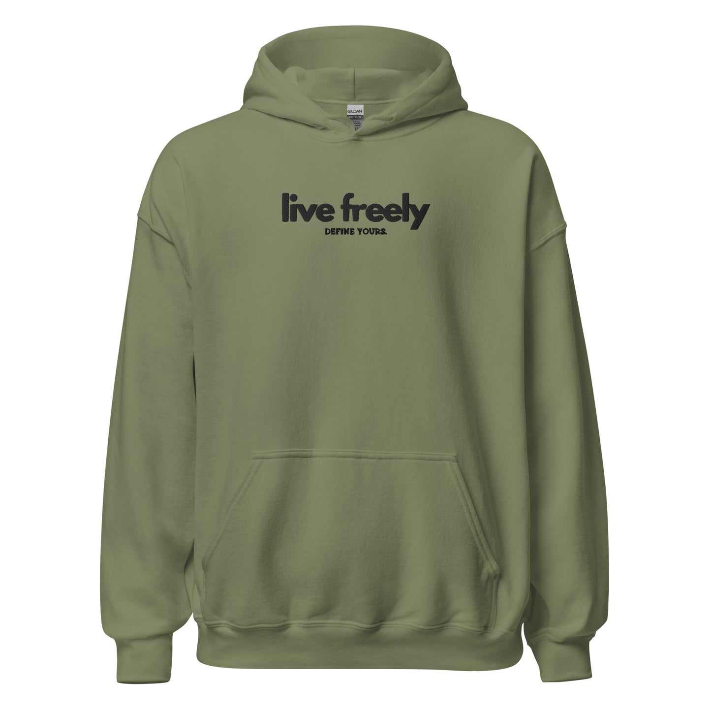 Live Freely Embroidered Unisex Hoodie
