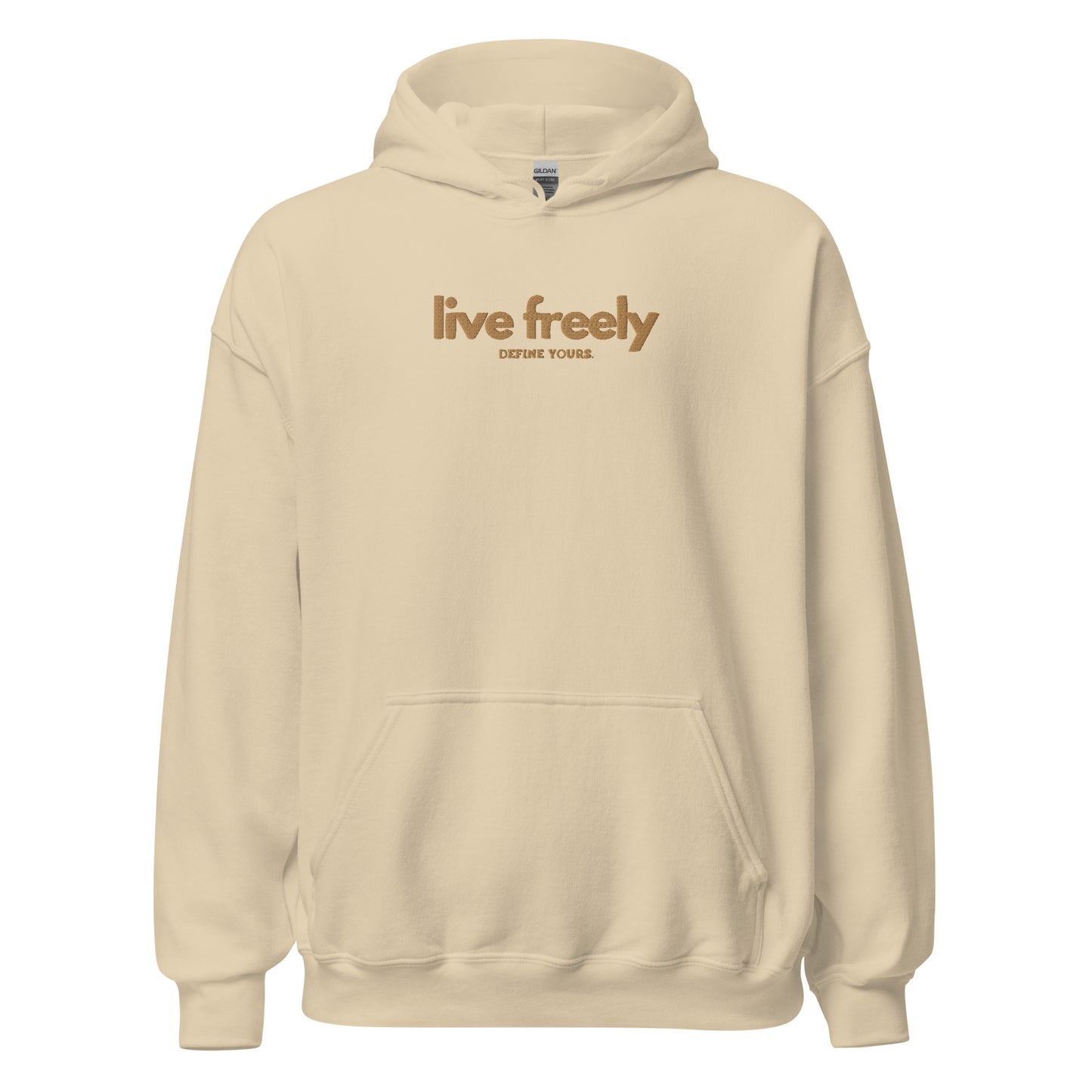 Live Freely Embroidered Unisex Hoodie