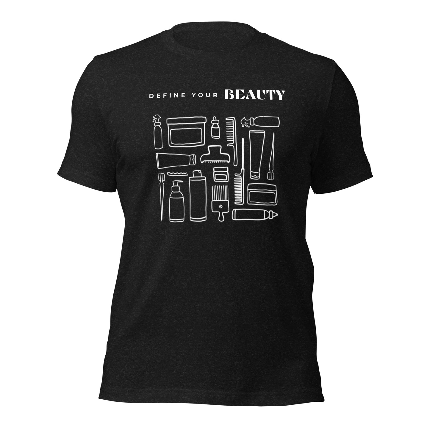 Define Your Beauty White Text Unisex T-Shirt