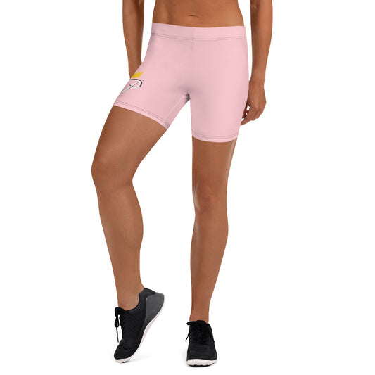 Pink Logo Compression Shorts