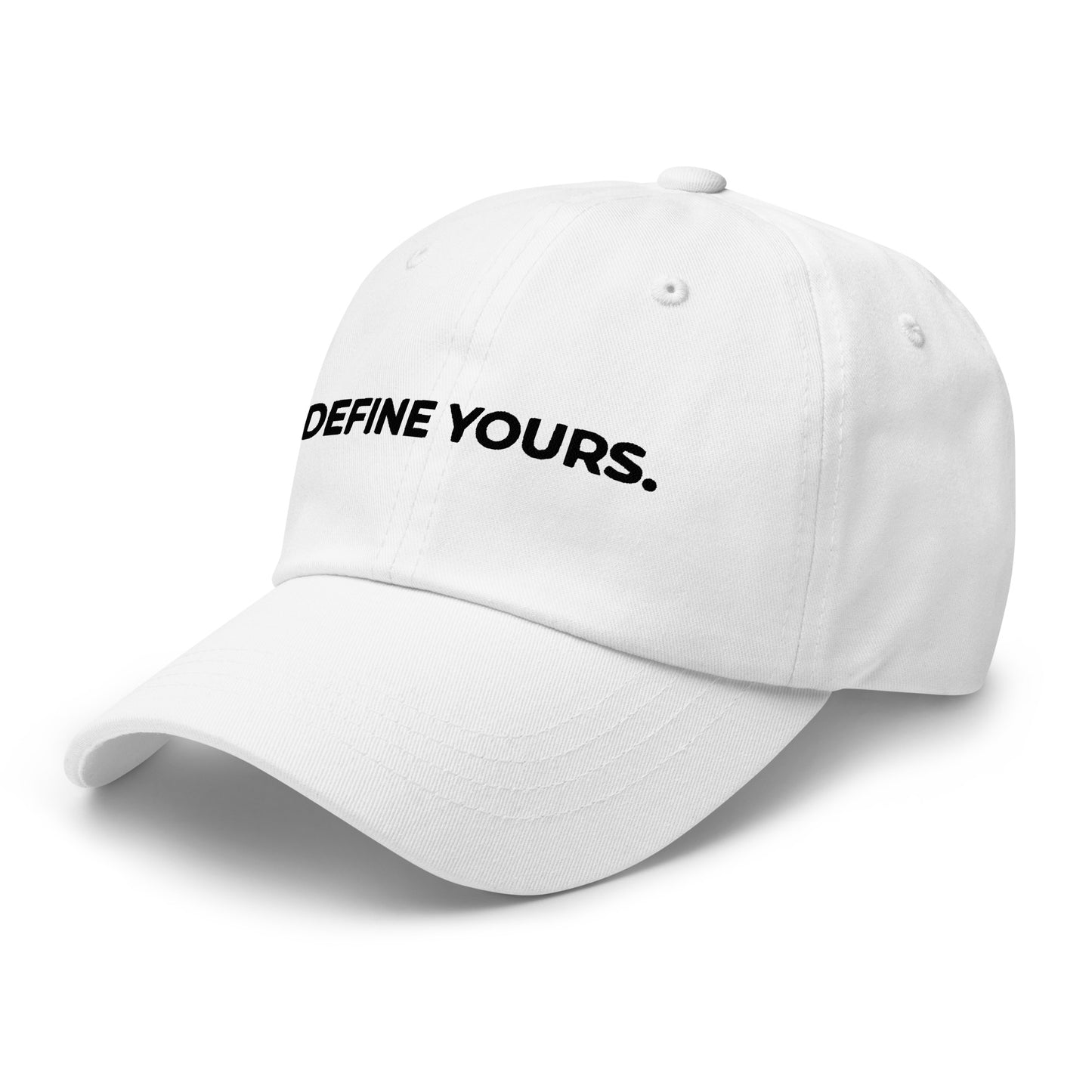White Define Yours Dad Hat