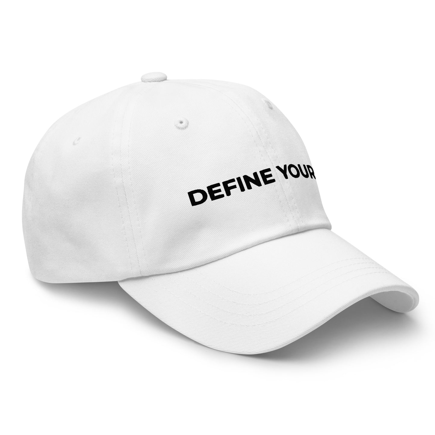 White Define Yours Dad Hat