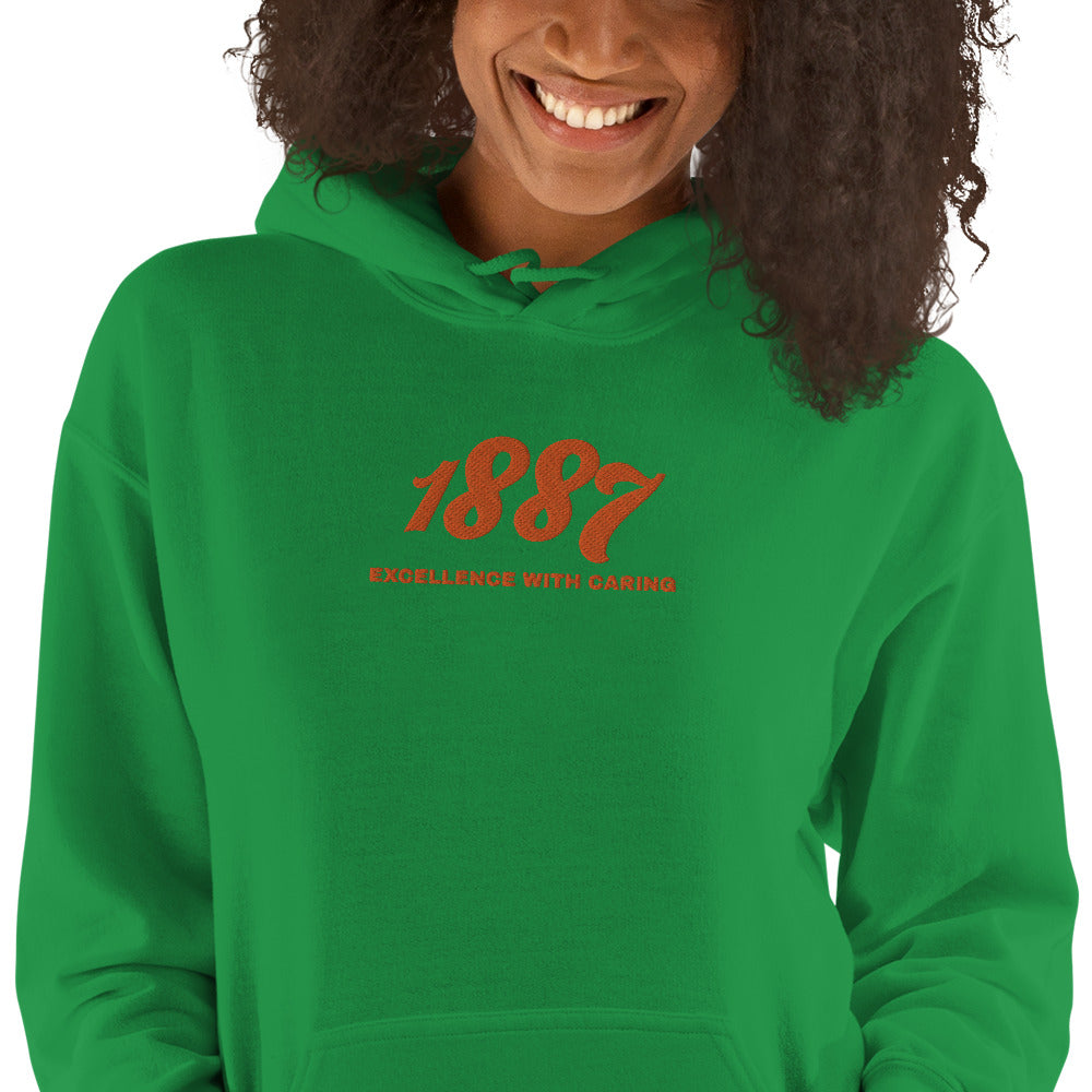 FAMU-Inspired 1887 Embroidered Unisex Hoodie