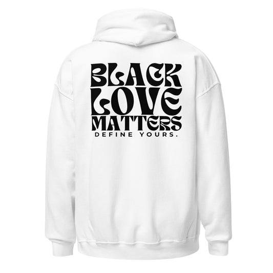Black Love Matters Black Text Unisex Hoodie