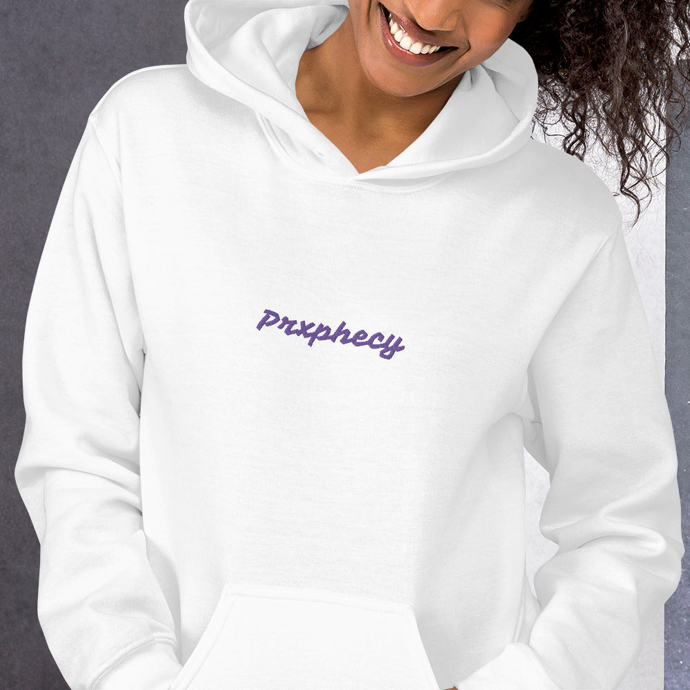Prxphecy Purple Embroidered Unisex Hoodie