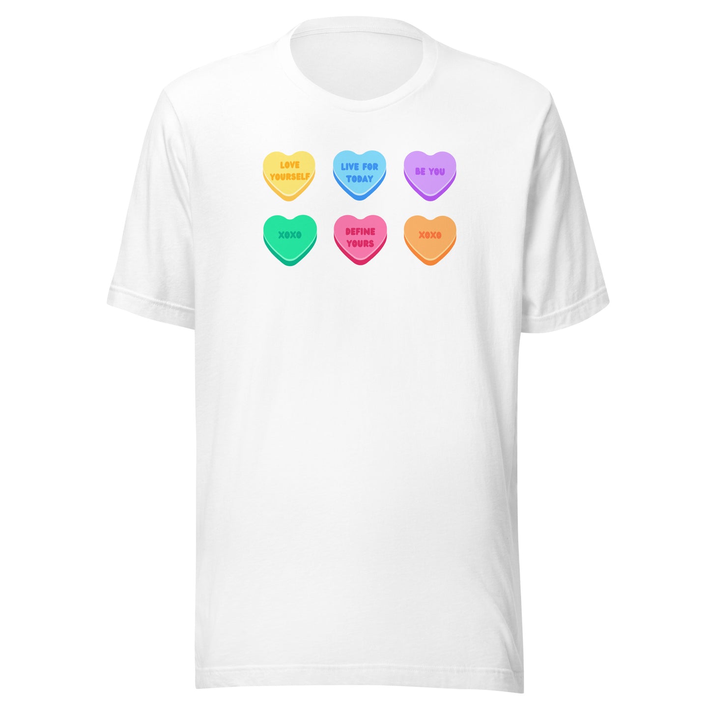 Conversation Hearts Define Yours Unisex T-Shirt